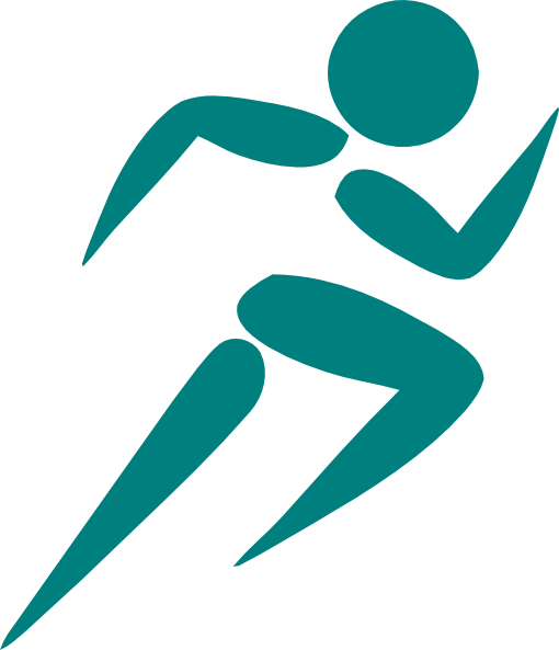 Fitness Running Clipart - Running Man Stick Figure (510x593)
