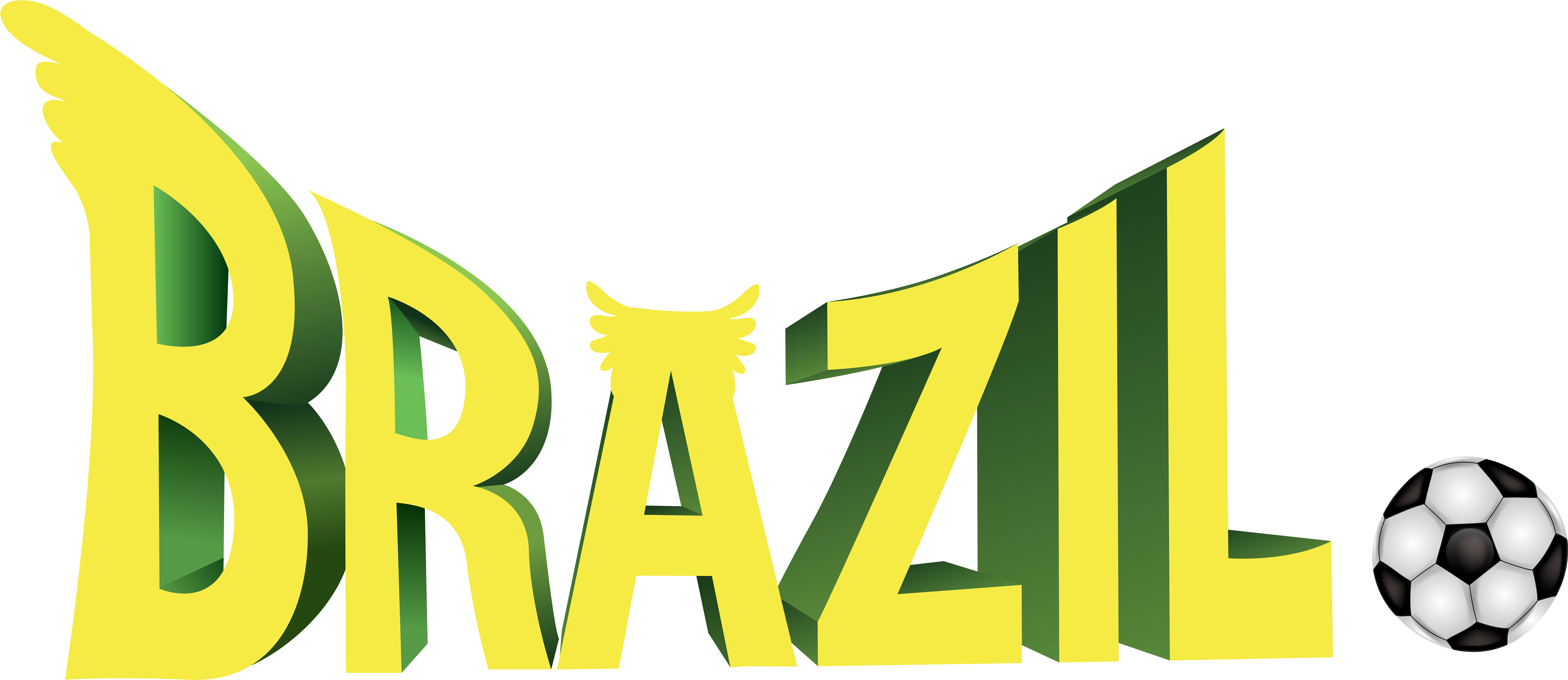 Brazil National Football Team 2014 Fifa World Cup Ball - Brazil Football Logo Png (7000x3070)