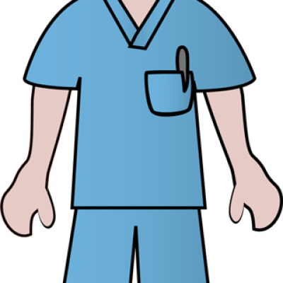Free Clip Art Of Doctors And Nurses - Doctor Scrubs Clip Art (400x400)