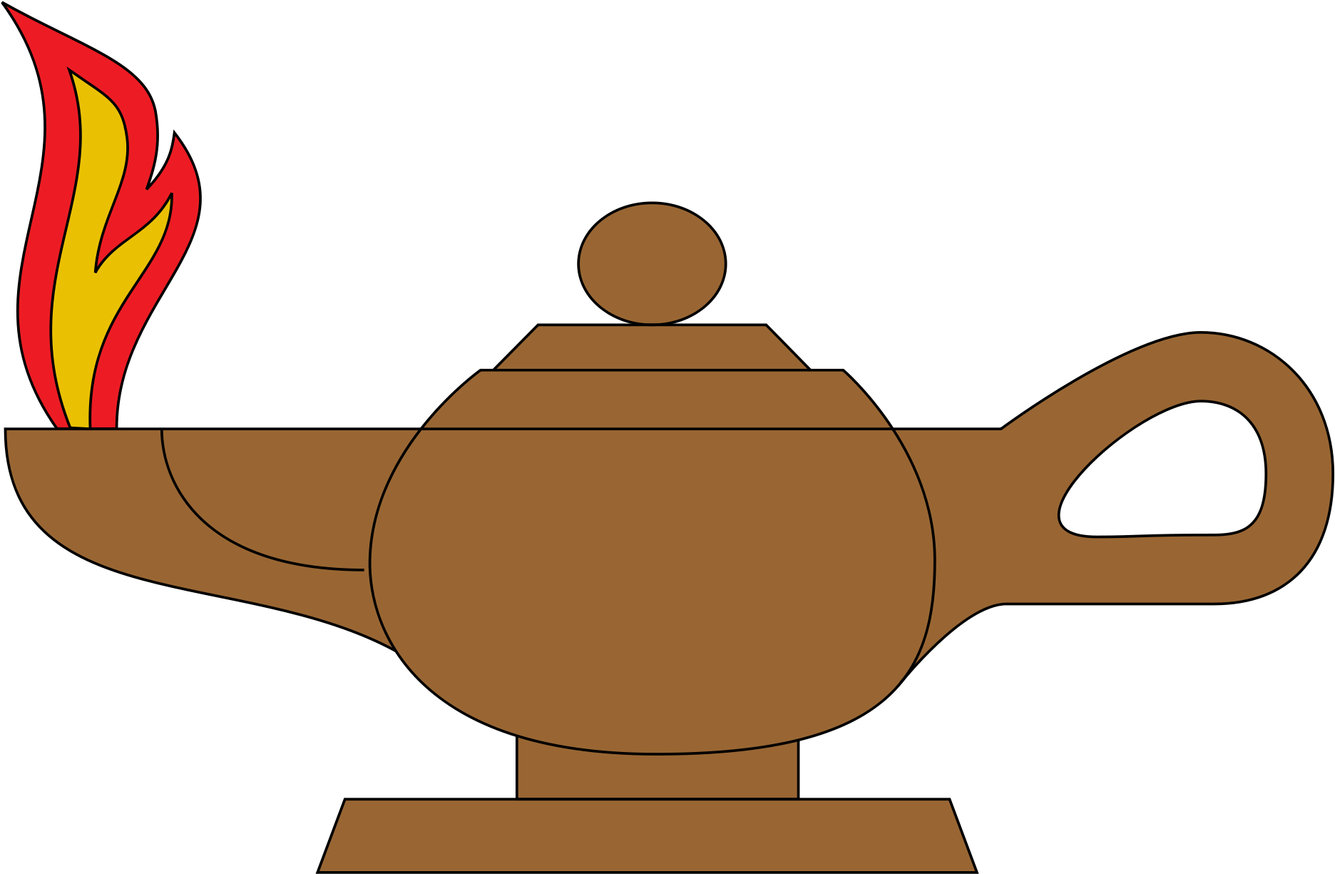 Nursing Lamp Clipart - Lamp Heraldry (2000x1313)