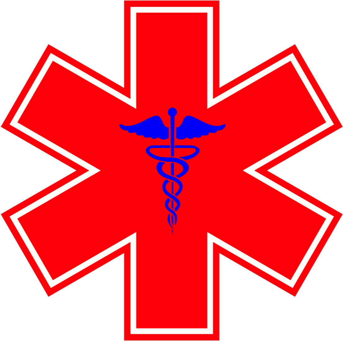 Medical - Red Star Of Life (1126x1125)