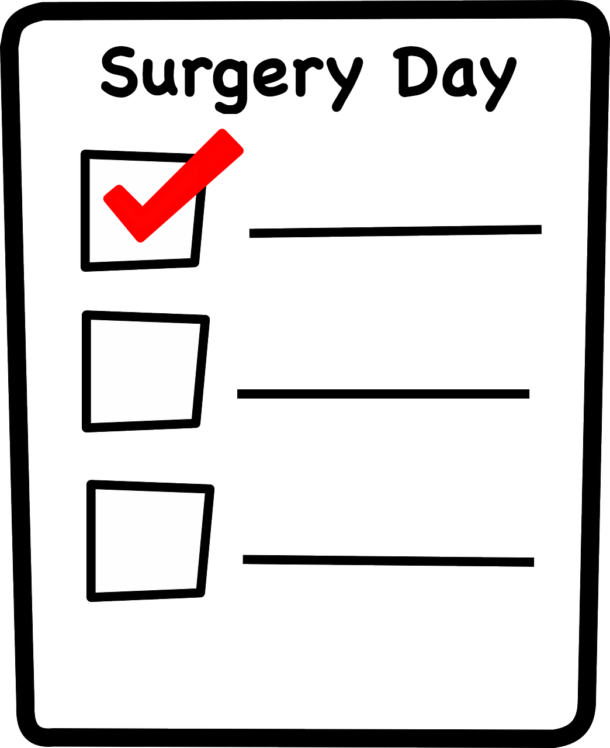 Download Your Free Surgery Day Checklist - Checklist Clip Art (610x748)