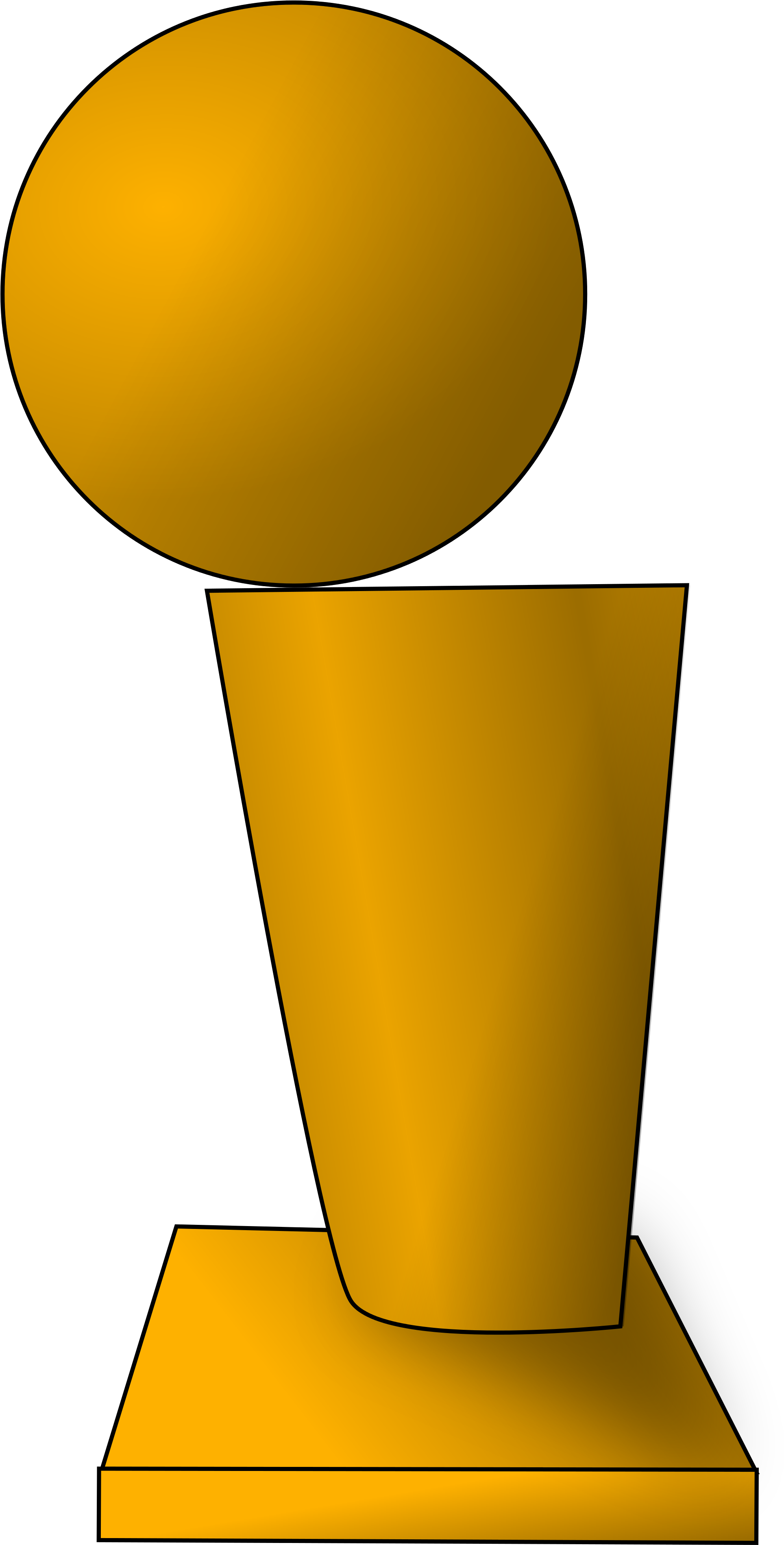 Cup Clipart Nba - Larry O Brien Trophy Silhouette (2000x3837)