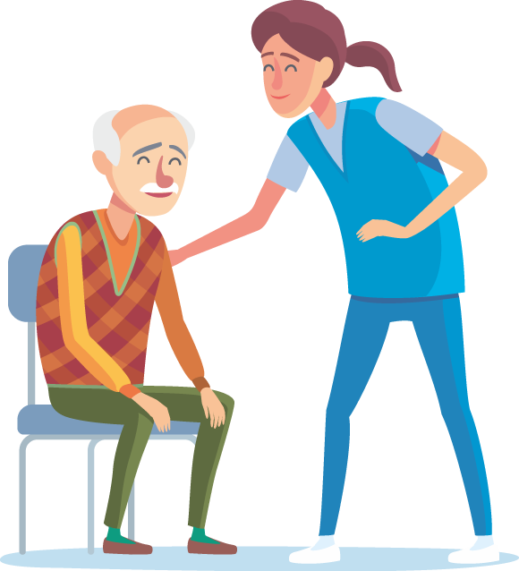 Caregiver Burnout And Compassion Fatigue - Caregiver Clipart Png (580x638)