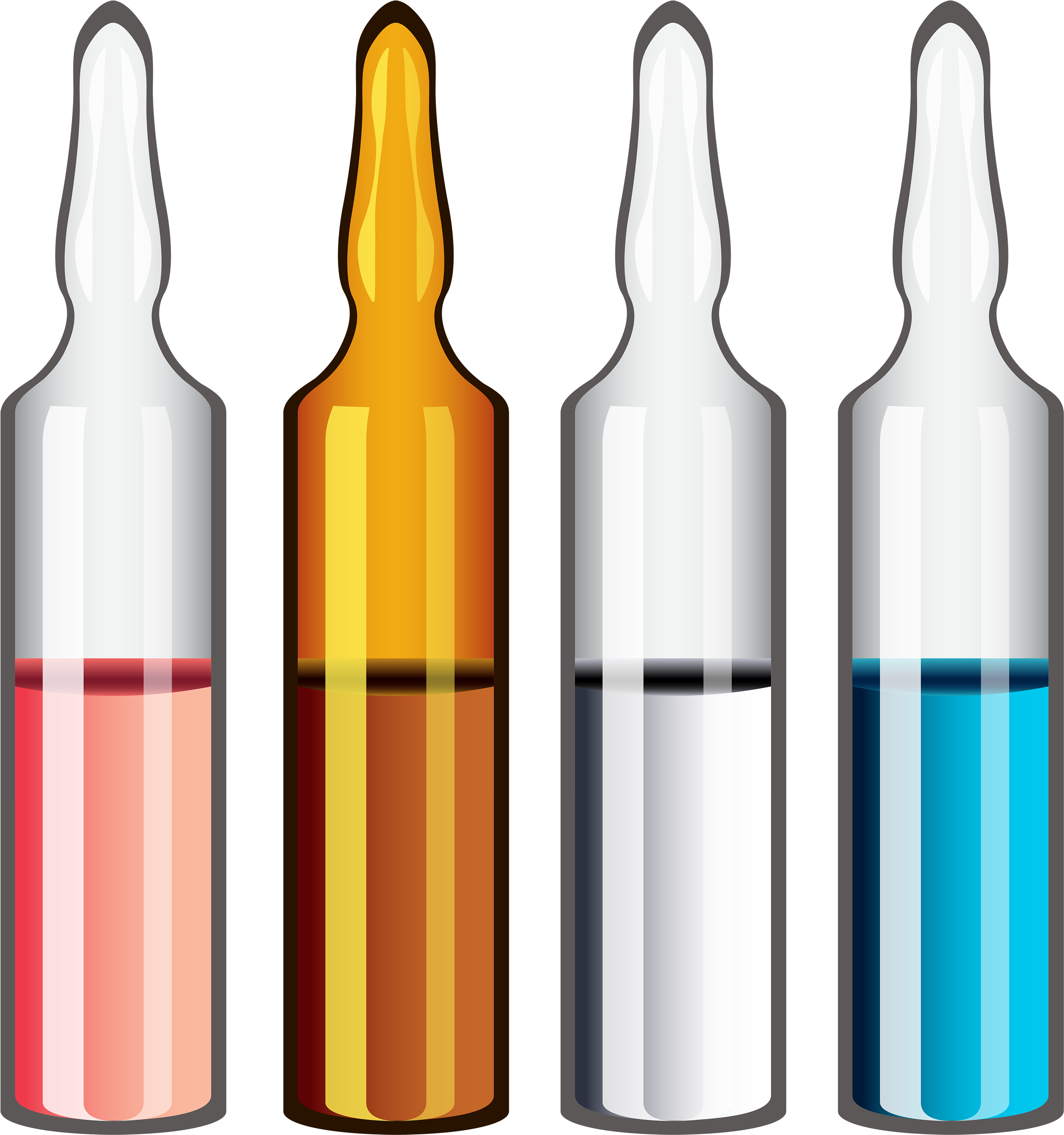 Medical Ampoules Png Clipart - Ampoule (2898x3000)