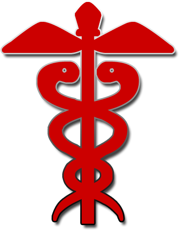 Red Medical Caduceus Icon Clipart Image - Icon (512x512)