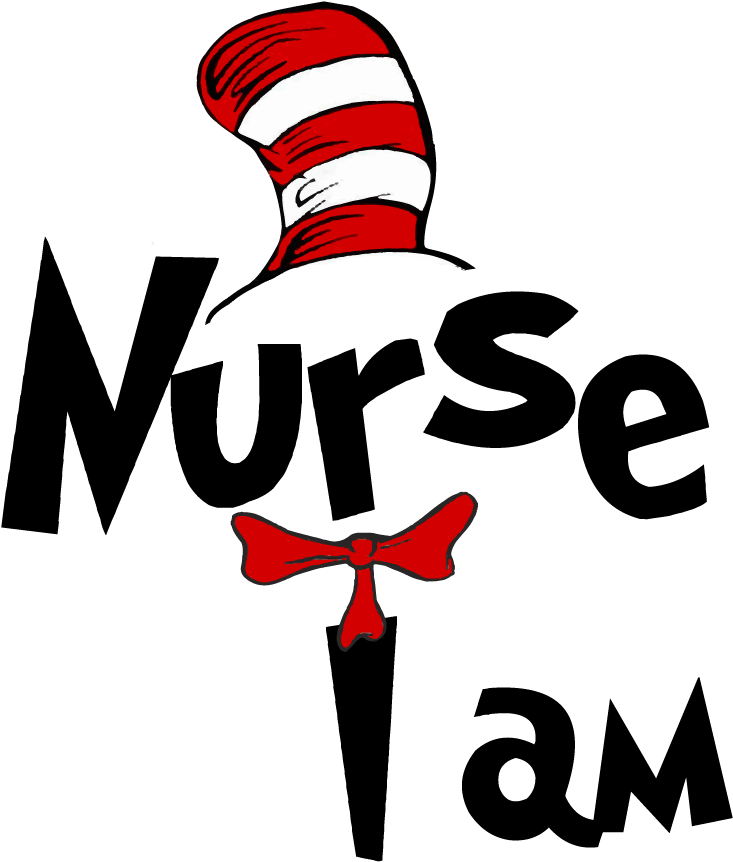 Seuss Reading Across America Day Transfers - Cat In The Hat Hat (1076x1042)