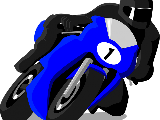 Motorcycle Racing Cliparts - Desenho Piloto Moto (640x480)