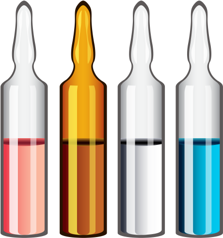 Medical Ampoules Png Clipart In Category Medicine Png - Ampoule (483x500)