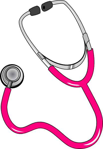 Stethoscope Clip Art Pink (414x594)