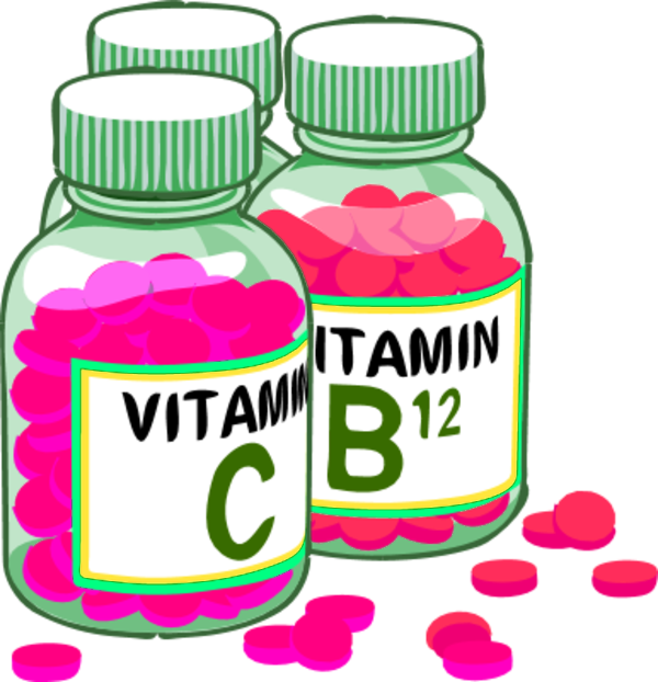 Vitamins Clipart - Vitamin Tablets (600x622)