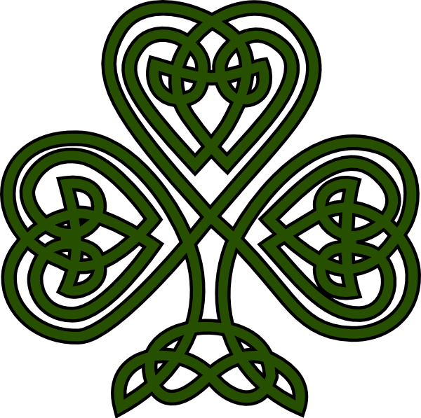 Celtic Shamrock Clip Art At Clker Com Vector Clip Art - Celtic Knot Irish Art (1024x1024)