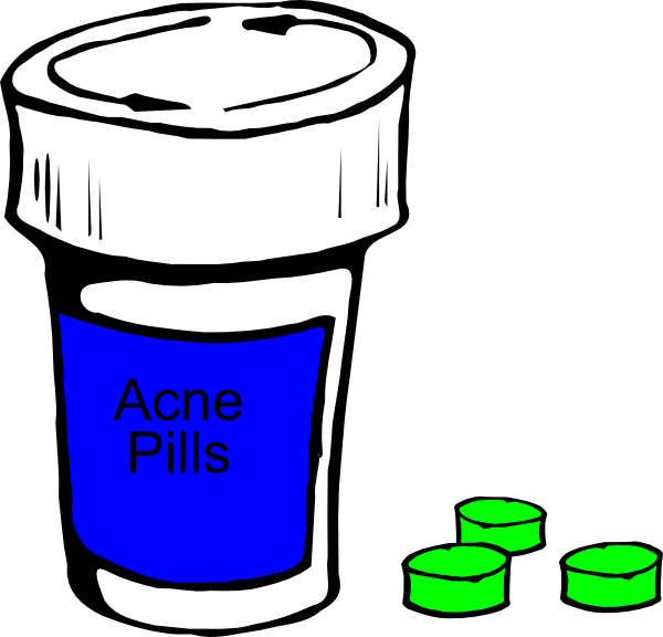 Acne Pills Clip Art - Pill Bottle Clip Art (600x576)
