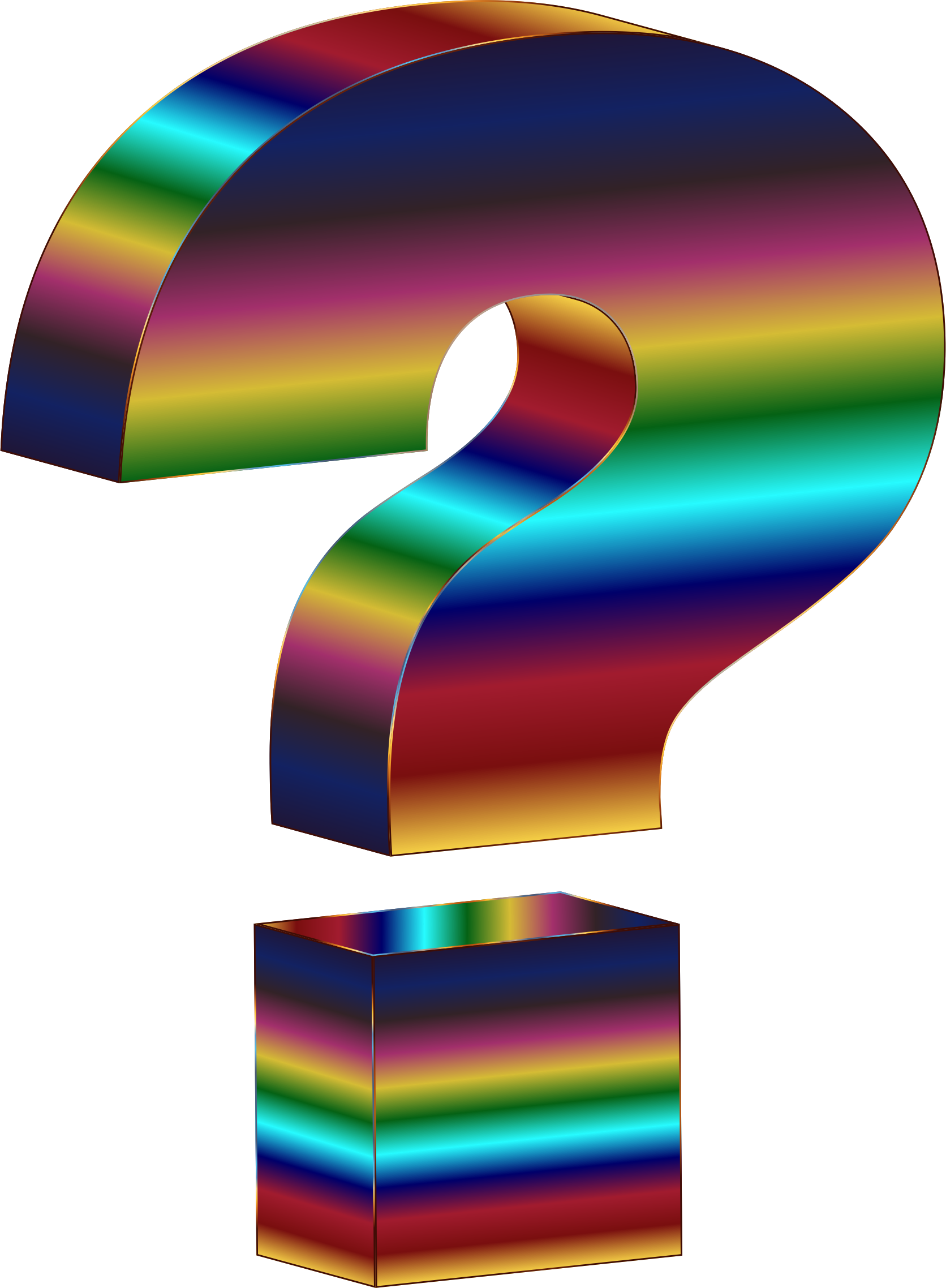 3d Clipart Question Mark - 3d Question Mark (1672x2276)