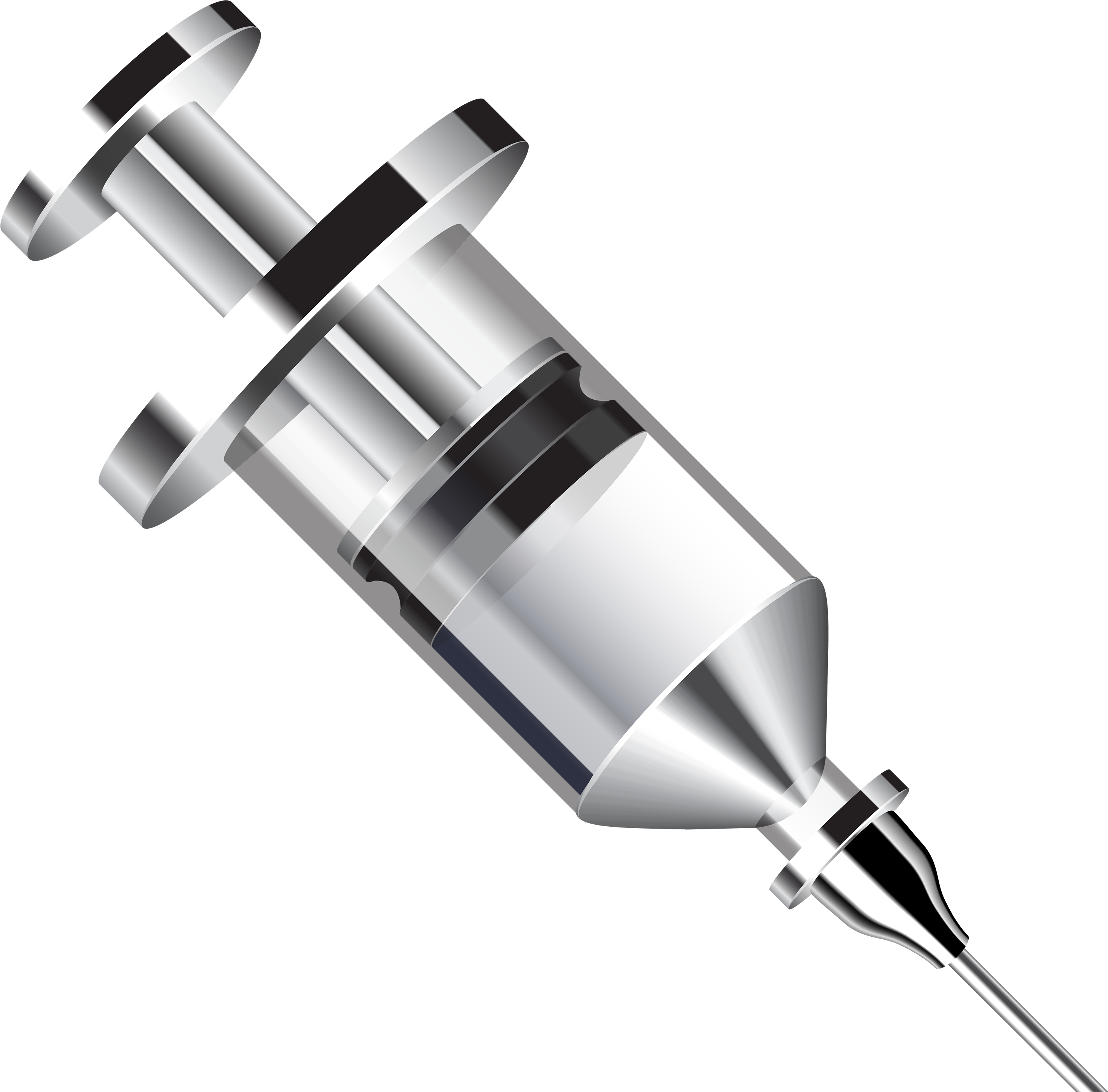Metal Syringe Png Clipart - Metal Syringe Png (3000x2956)