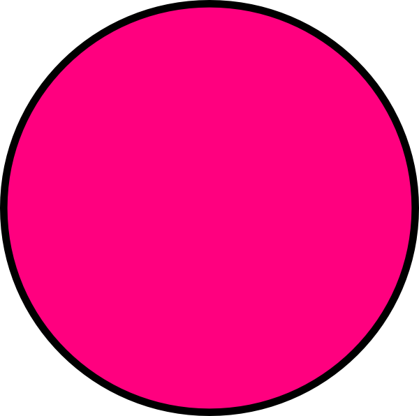 Pink Circle Clip Art - Kukas Halı (600x596)