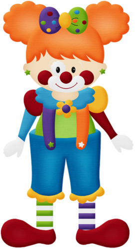 Aw Circus Clown Girl - Clown Girl Png (271x500)