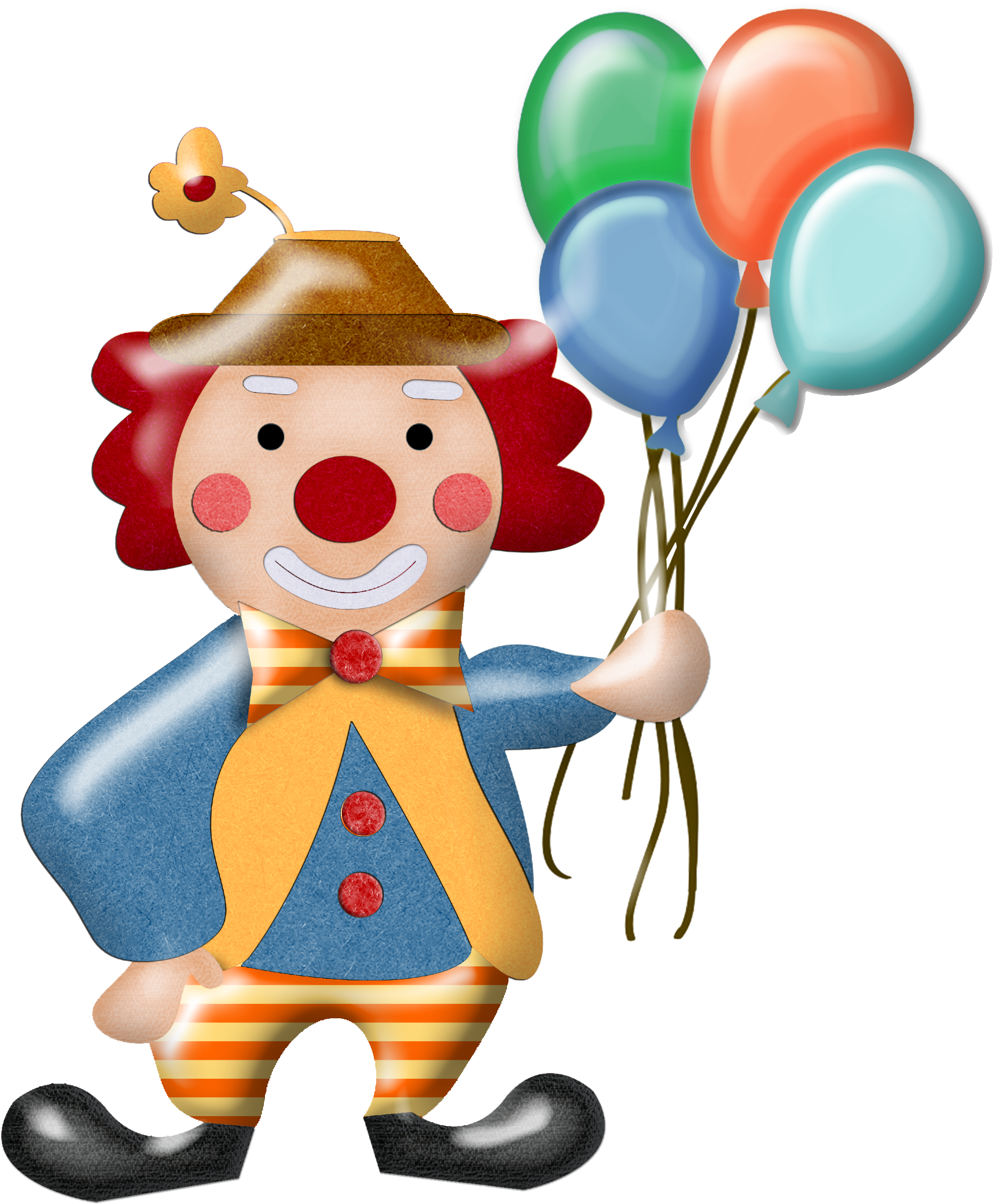 Clown Circus Clip Art - Payasos Del Circo Animados (2458x2800)