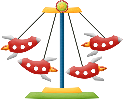 Hroselli Amuseme Rocketride Digi Art Kid Stuff Pinterest - Fair Rides Clip Art (500x401)