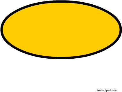 Yellow Oval Free Clip Art Image - Clip Art (450x450)