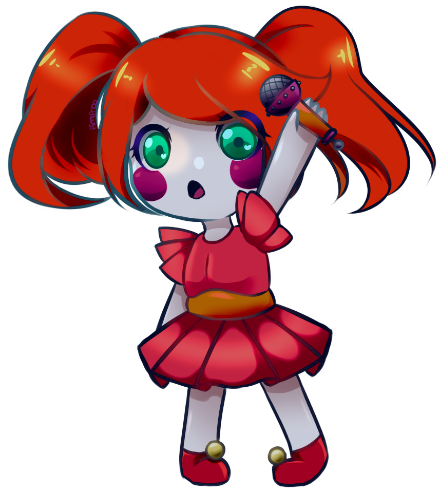 Stickers Fnaf Sl - Chibi Circus Baby (897x1051)