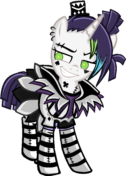 Circus Outfit By Cosmiccervine - Mlp Base Circus (580x768)