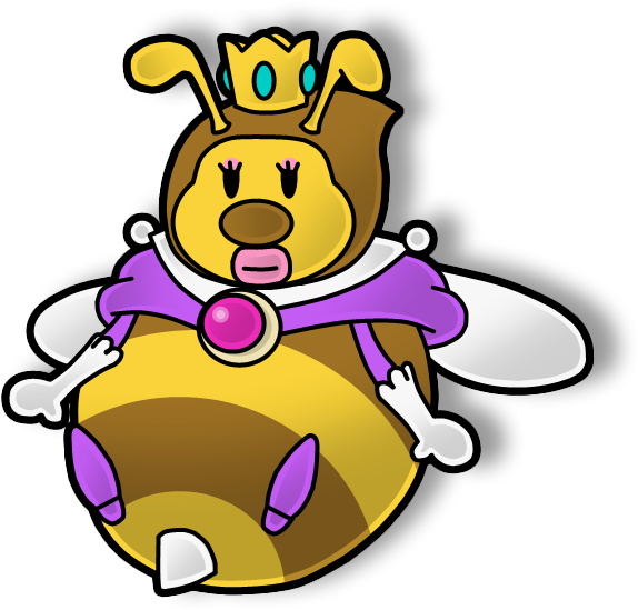 Queen Bee/honey Queen By The Papernes Guy - Honey Queen Bee Mario (600x600)