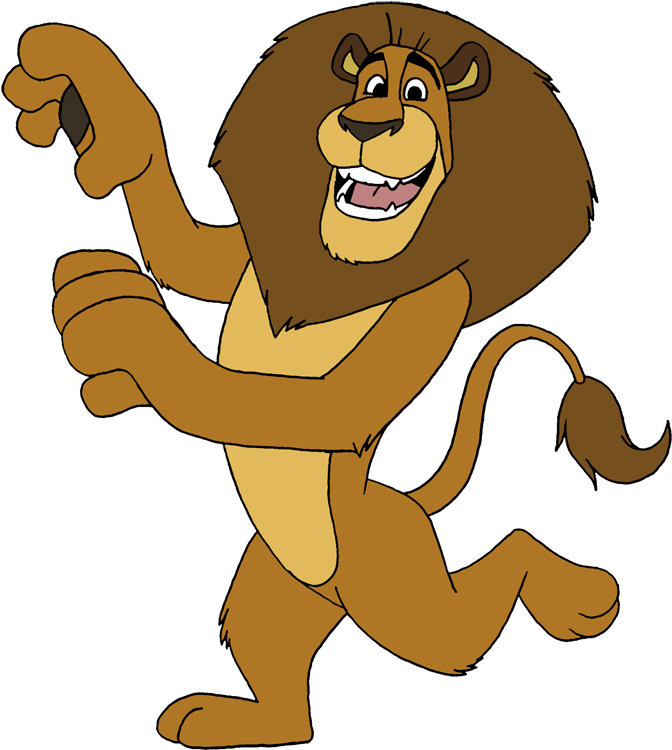 Lion Clipart Alex - Alex Lion Cartoon (720x787)