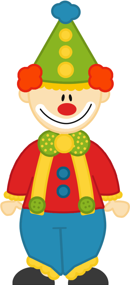 Clip Art - Circus Clown Clipart Free (597x1218)