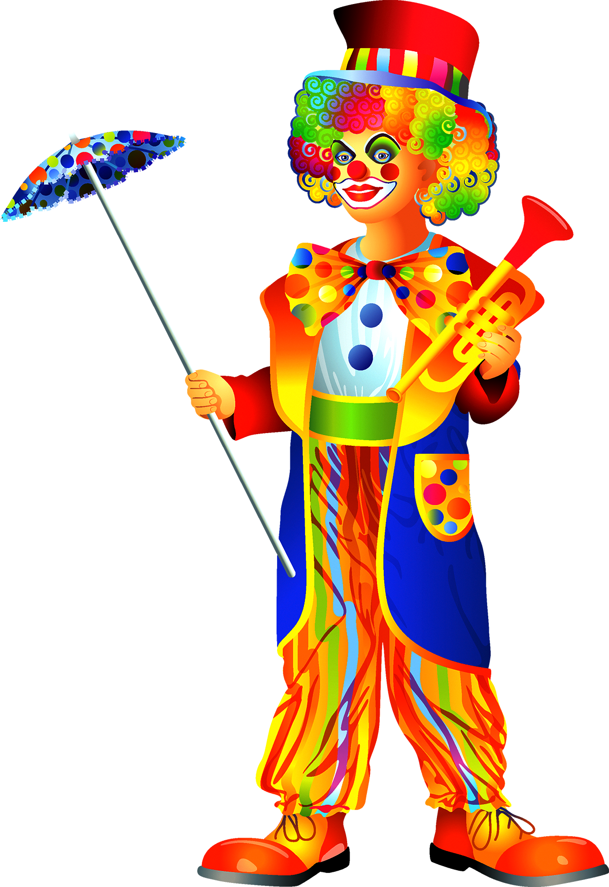 Circus Clown Circus Clown Clip Art - Circus Clown Circus Clown Clip Art (1200x1747)