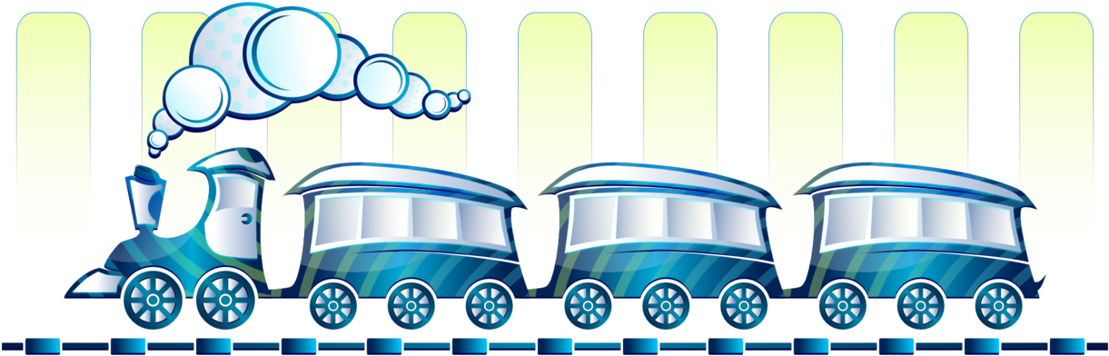 Blue Train By Viscious-speed On Clipart Library - Train Clipart Cartoon Train (1280x451)