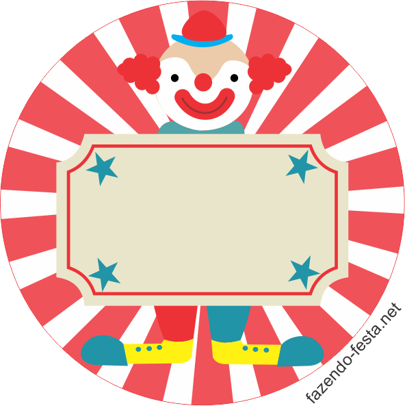 Net/kit Festa Infantil Gratuitos/kit Festa Circo Completo - Tarjetita De Circo Para Editar (592x593)