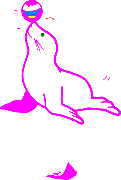 Purple Seal Clip Art - Seal Printable (402x597)