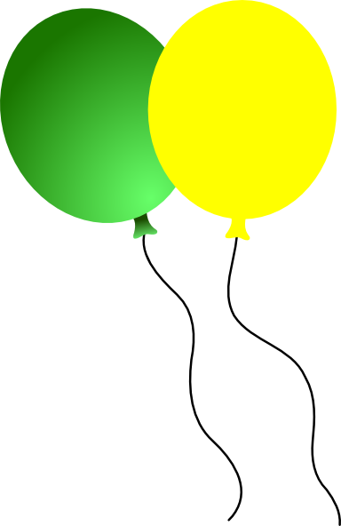 2 Balloons Clipart Png (384x592)