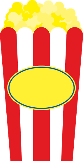 Parque De Diversões - Popcorn Box Clipart (286x552)