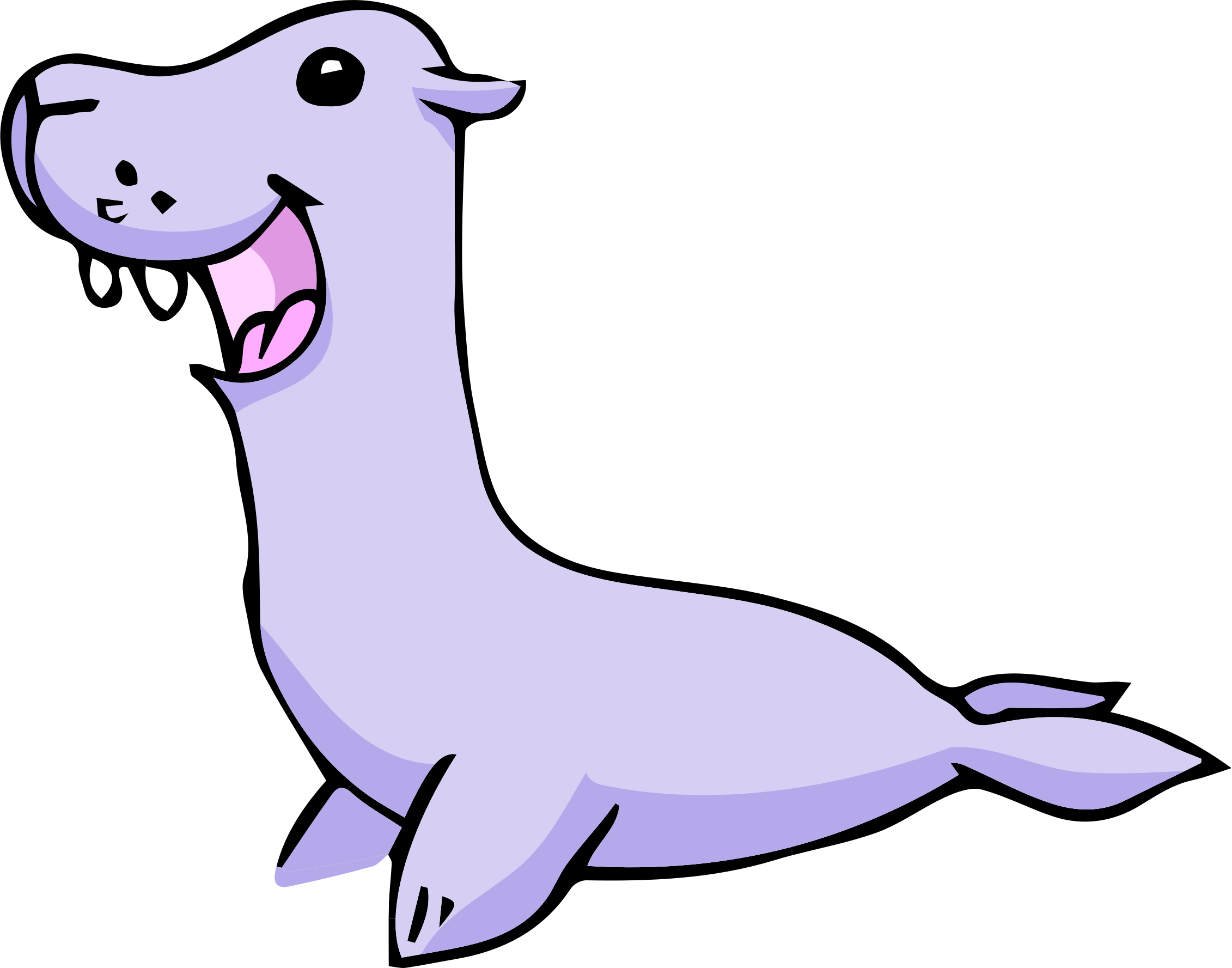 Clipart Seal &1601&1602&1605&1577 - فقمة Png (2262x1777)