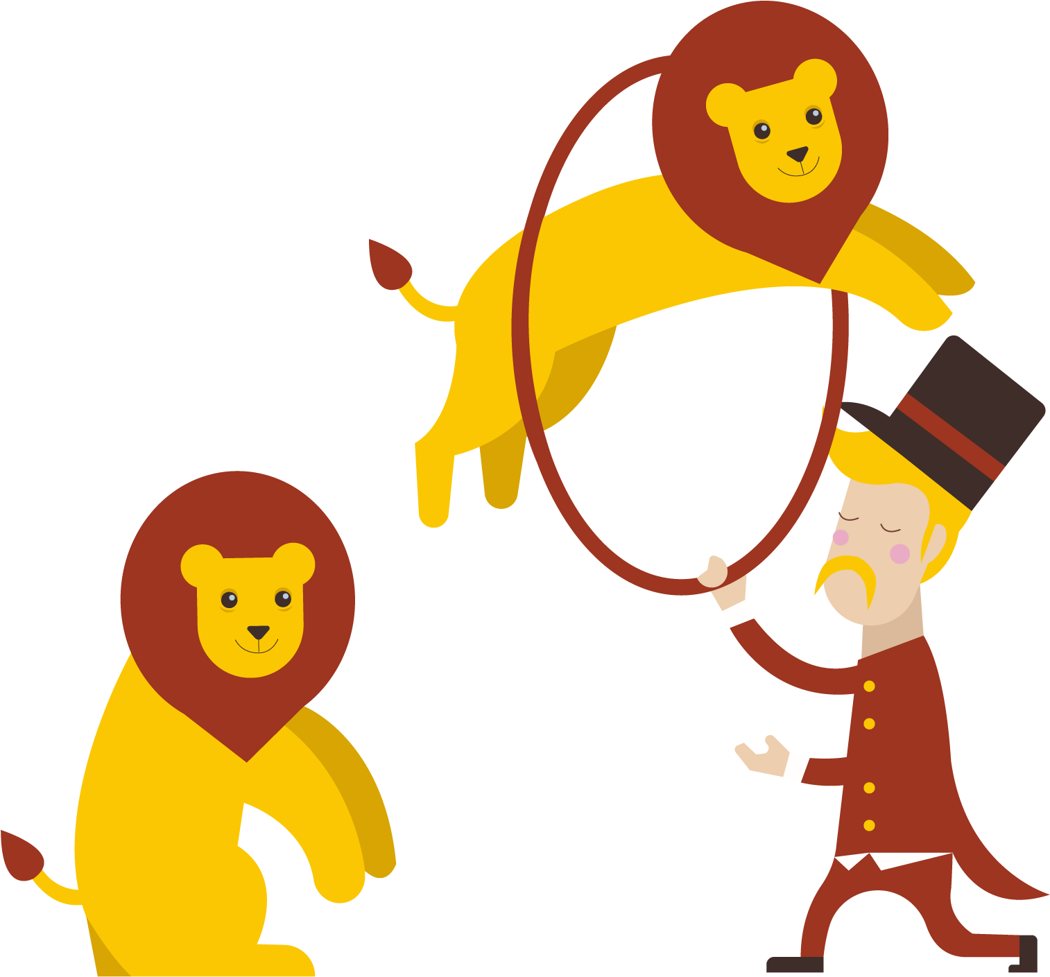 Lion Performance Circus Clip Art - Circus People Png (1644x1587)