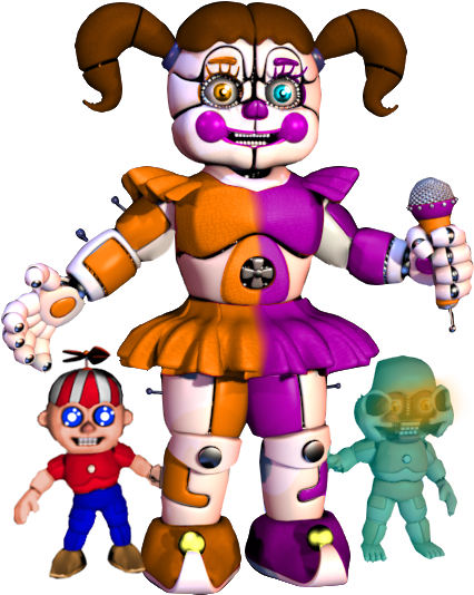 Fnaf Sl Air Circus Baby By Xsimoncinema - Bendy And The Ink Machine Charachters (600x600)