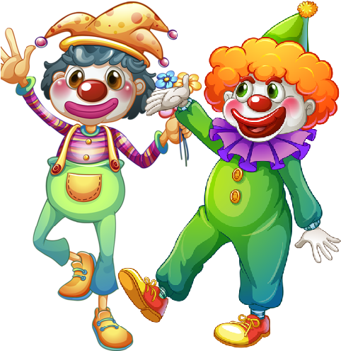 Funny Party Clowns 4 - Background Clown (500x500)