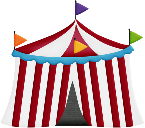 Birthdays - Circus Fill In Birthday Party Invitations (500x443)