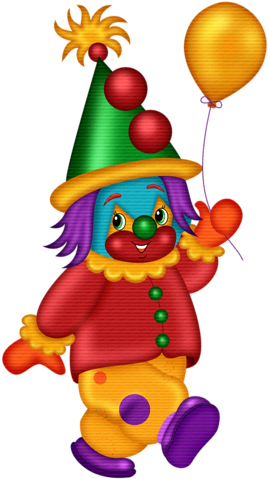 Clown With Balloon - Clown (323x500)