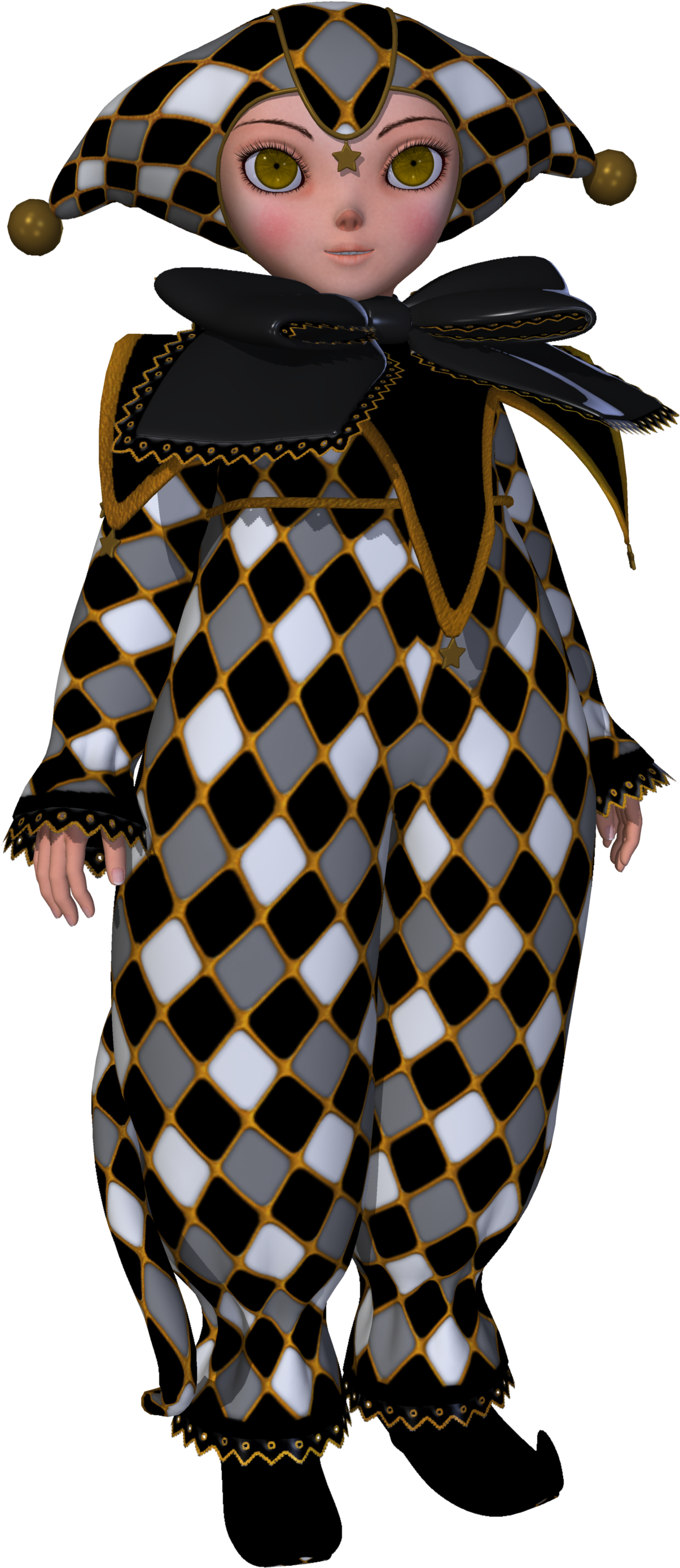 Birthday Card Clown - Open Arms (3000x3000)