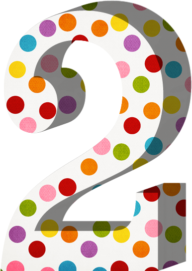 Math Numbersbig Topclipartalphabetpolka - Polka Dot (393x553)