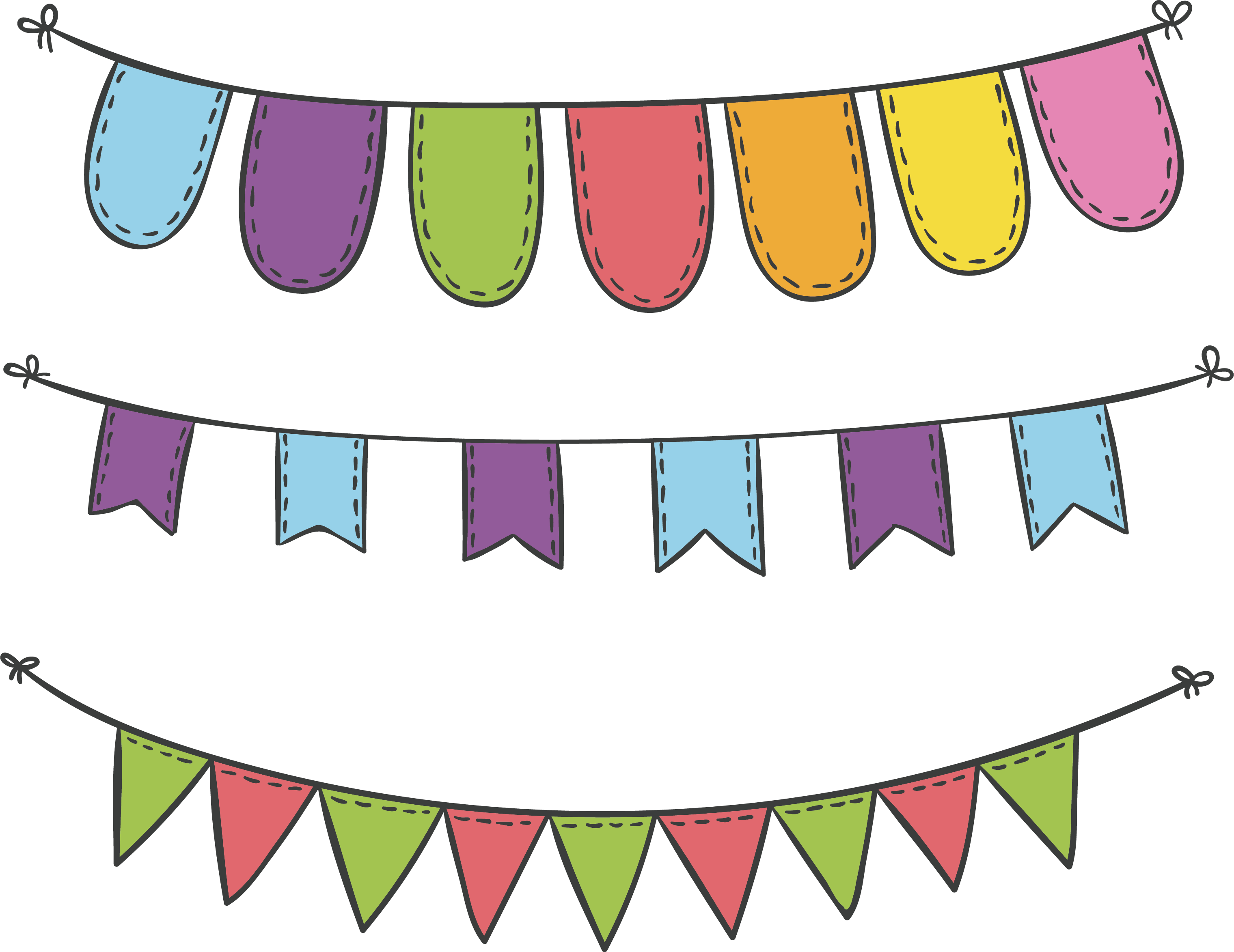 Sky Lantern Flag - Carnival Decoration Png (3040x2346)