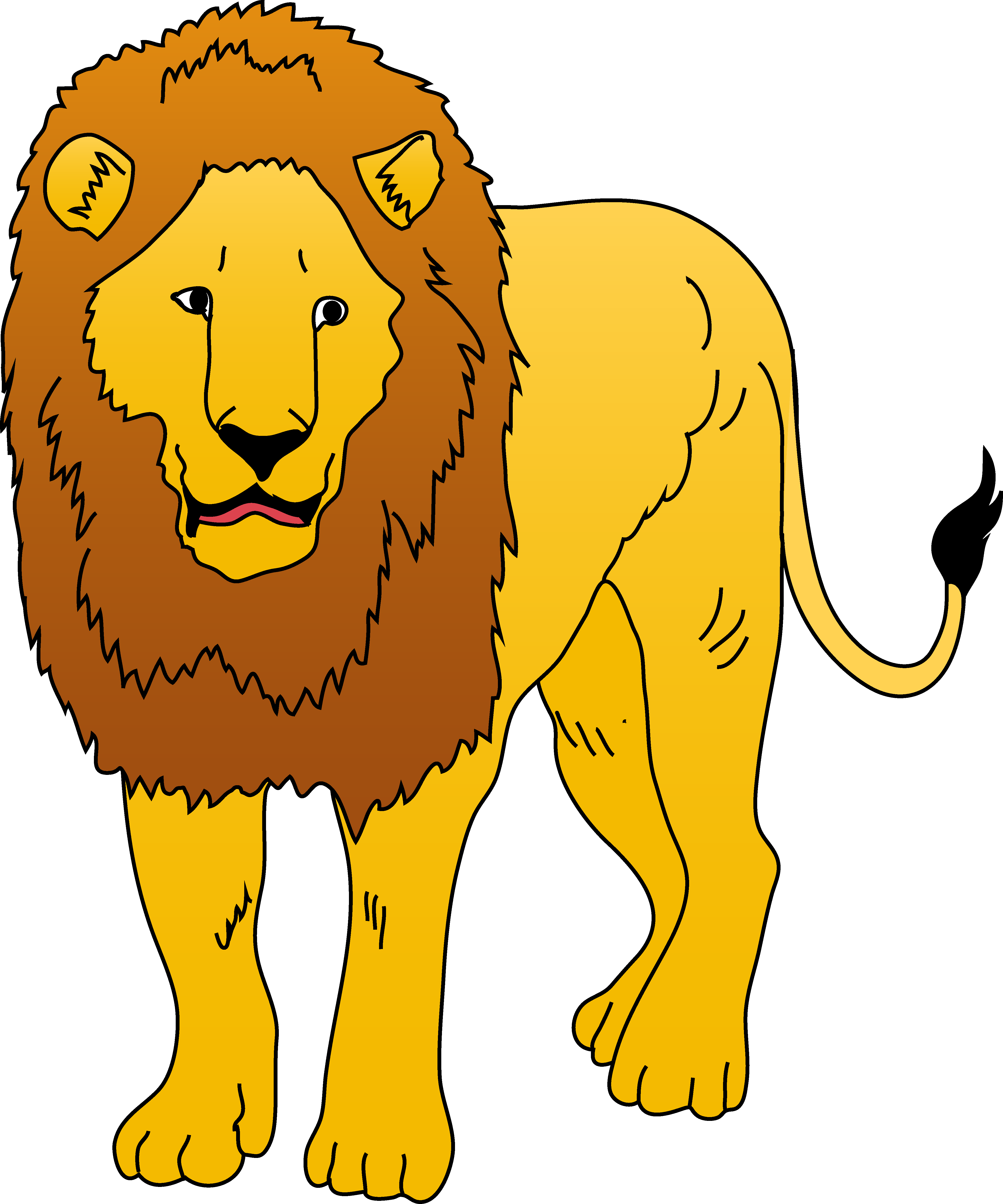 Lion Clipart - Clip Art Of Lion (4464x5359)