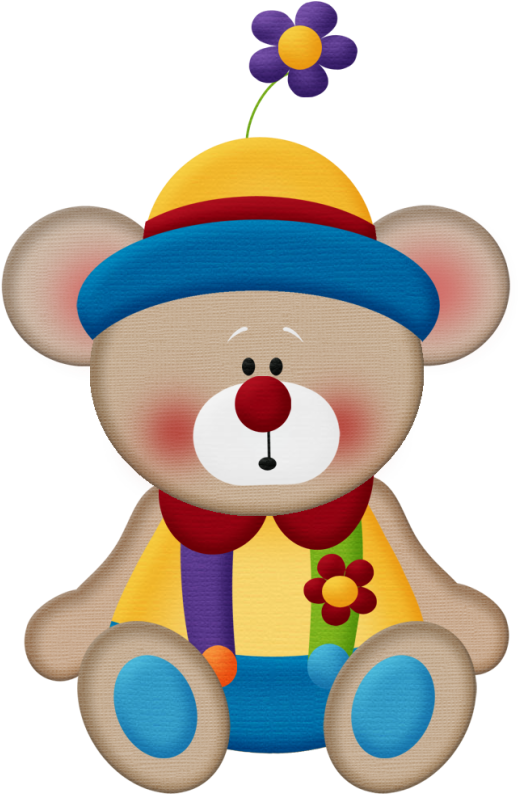 Aw Circus Bear 9 - Oso Vestido De Payaso (529x800)