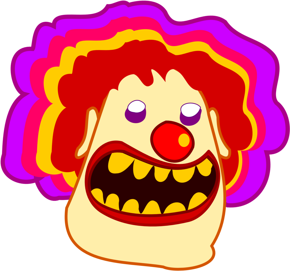 Clown / Payaso - Scary Cartoon Clown Png (958x894)