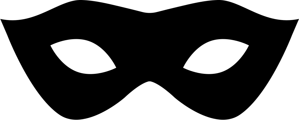 Carnival Mask Silhouette Comments - Mask (981x395)