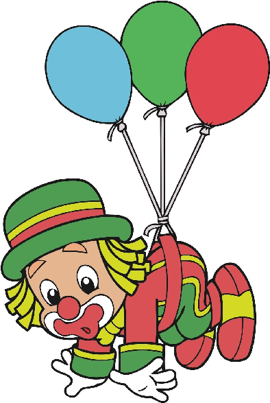 Funny Baby Clown Images Are Free To Copy For Your Personal - Patati Patata Com Balao (600x600)