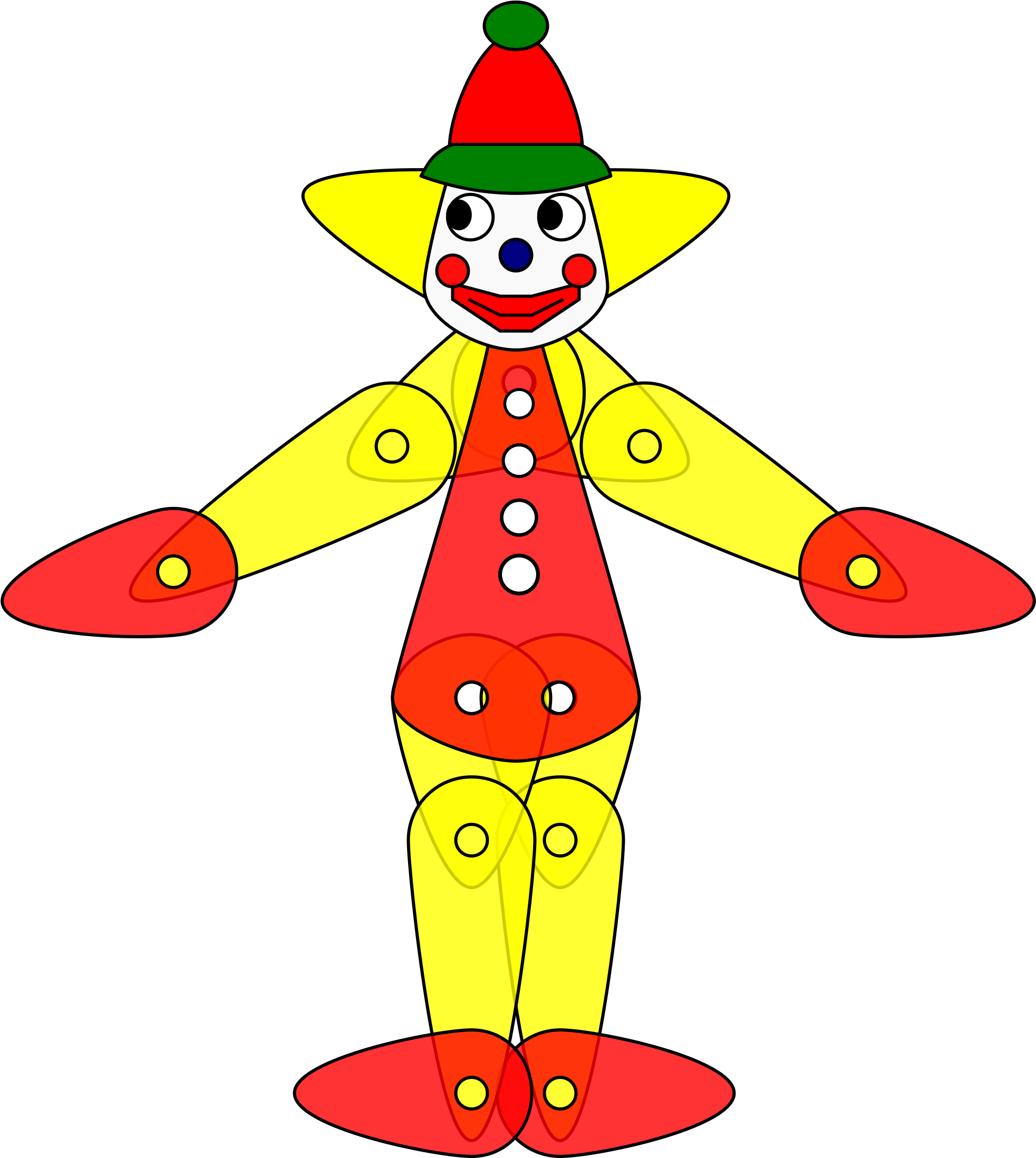 Toy Clown Puppet Animation - Clown Puppet Clipart (2400x2400)